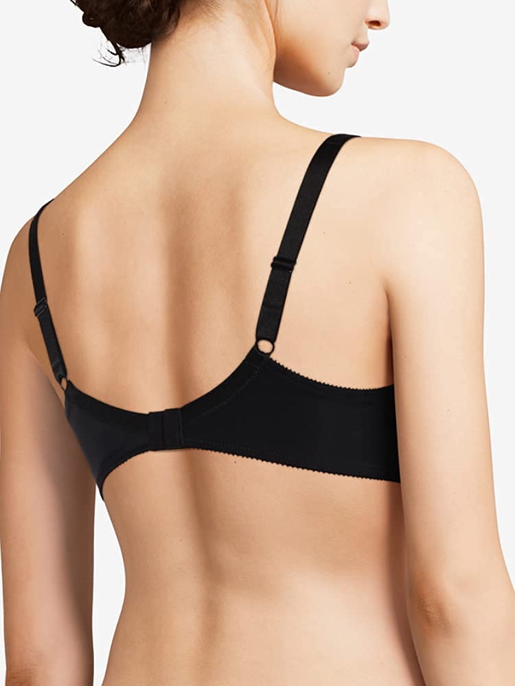 Chantelle Basic Invisible Smooth Custom Fit Bra Black - Image 3